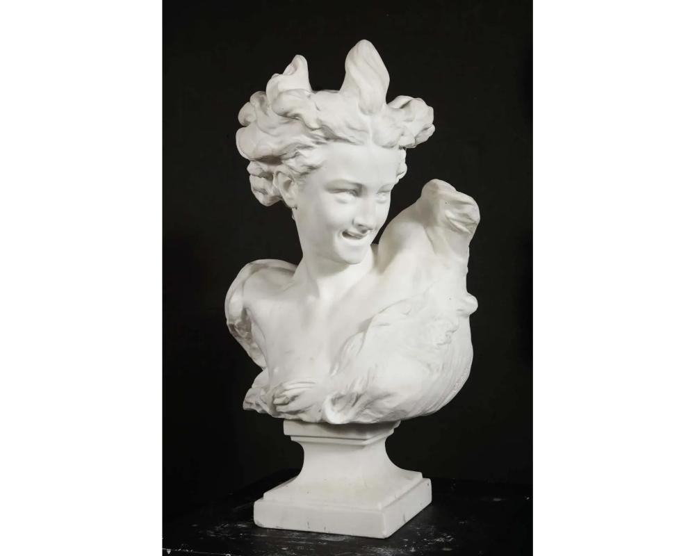 Jean-Baptiste Carpeaux (French, 1827–1875) Marble Bust of 