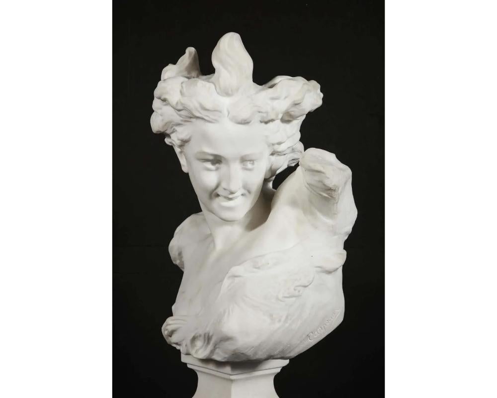 Jean-Baptiste Carpeaux (French, 1827–1875) Marble Bust of 