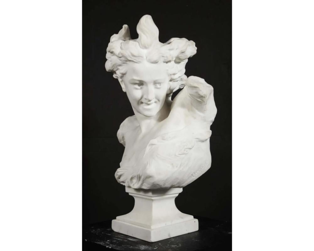 Jean-Baptiste Carpeaux (French, 1827–1875) Marble Bust of 