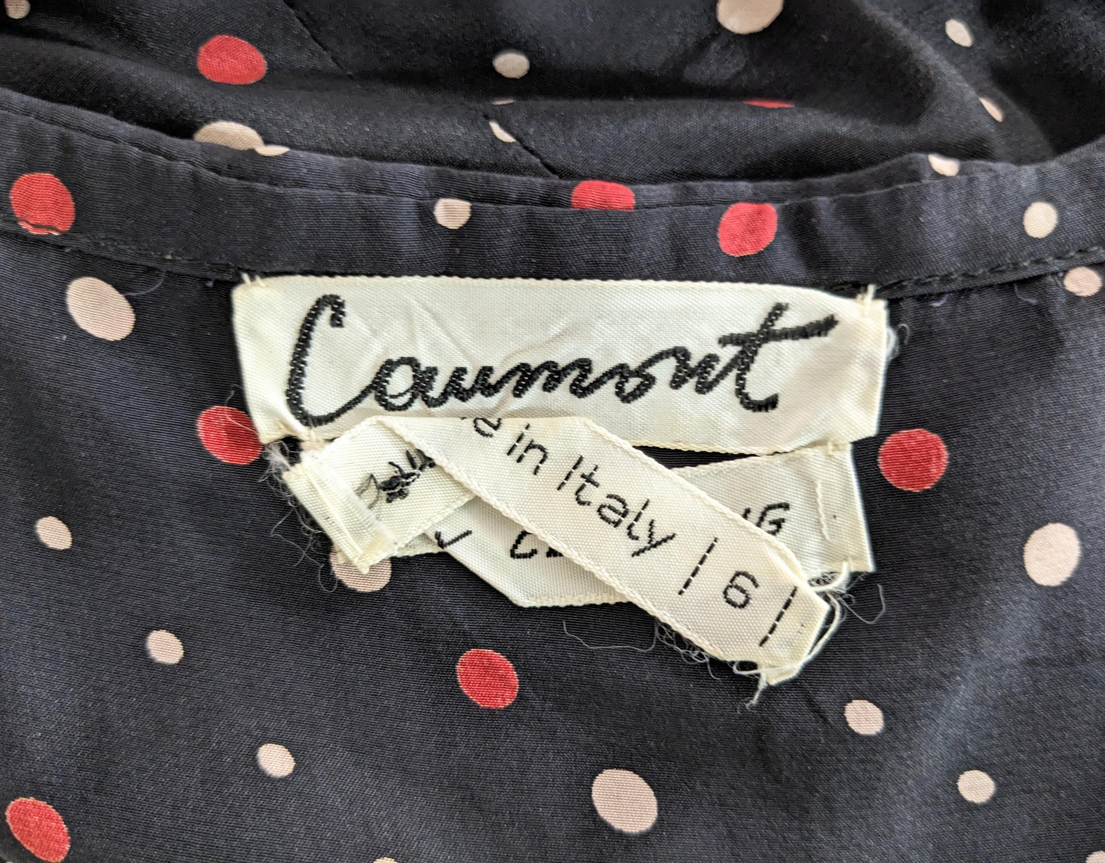 Jean Baptiste Caumont Silk Crepe Day Dress For Sale 7