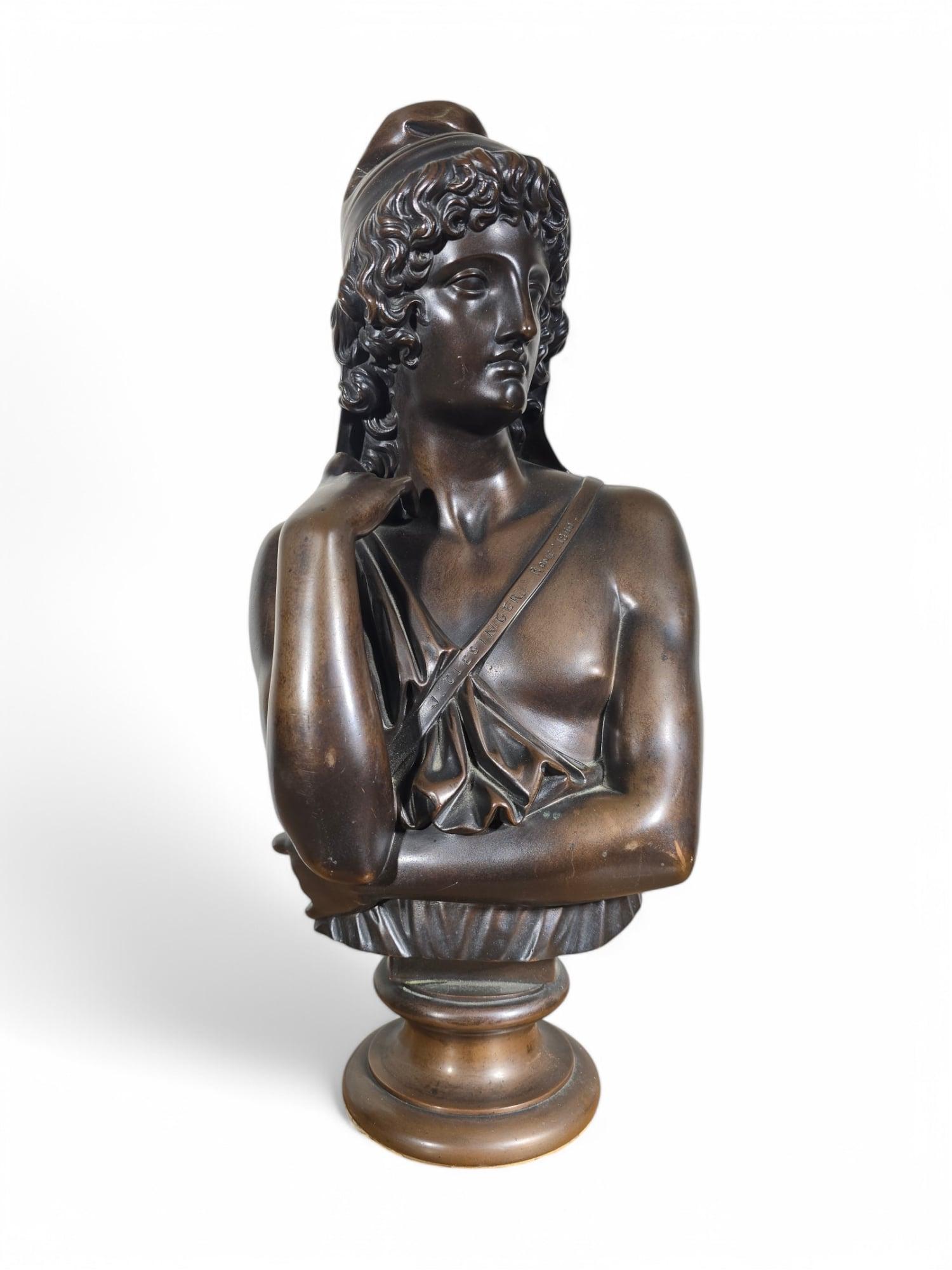 Jean-Baptiste Clesinger (1814-1883) Busto in bronzo, 