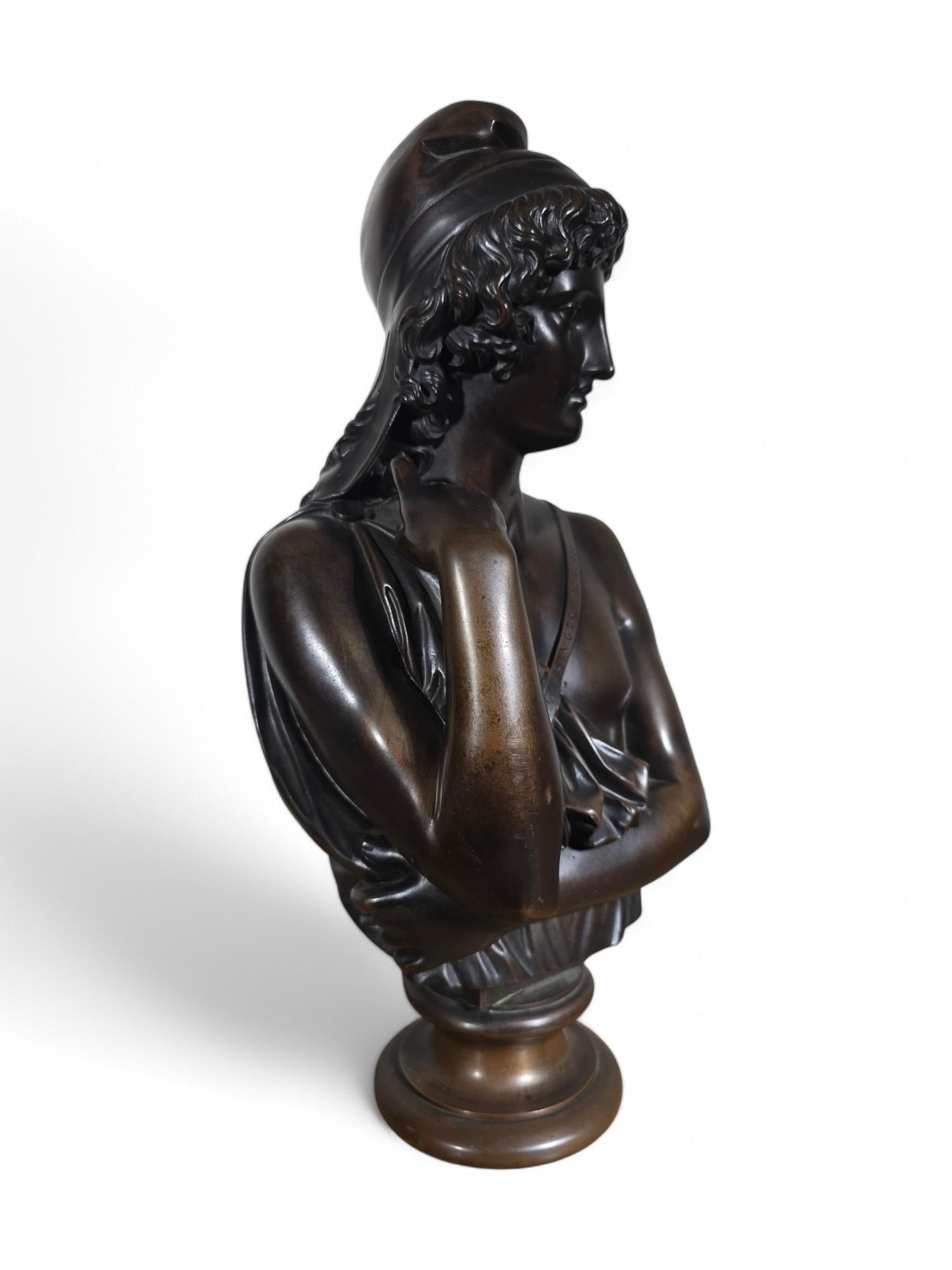 Jean-Baptiste Clesinger (1814-1883) Busto in bronzo, 
