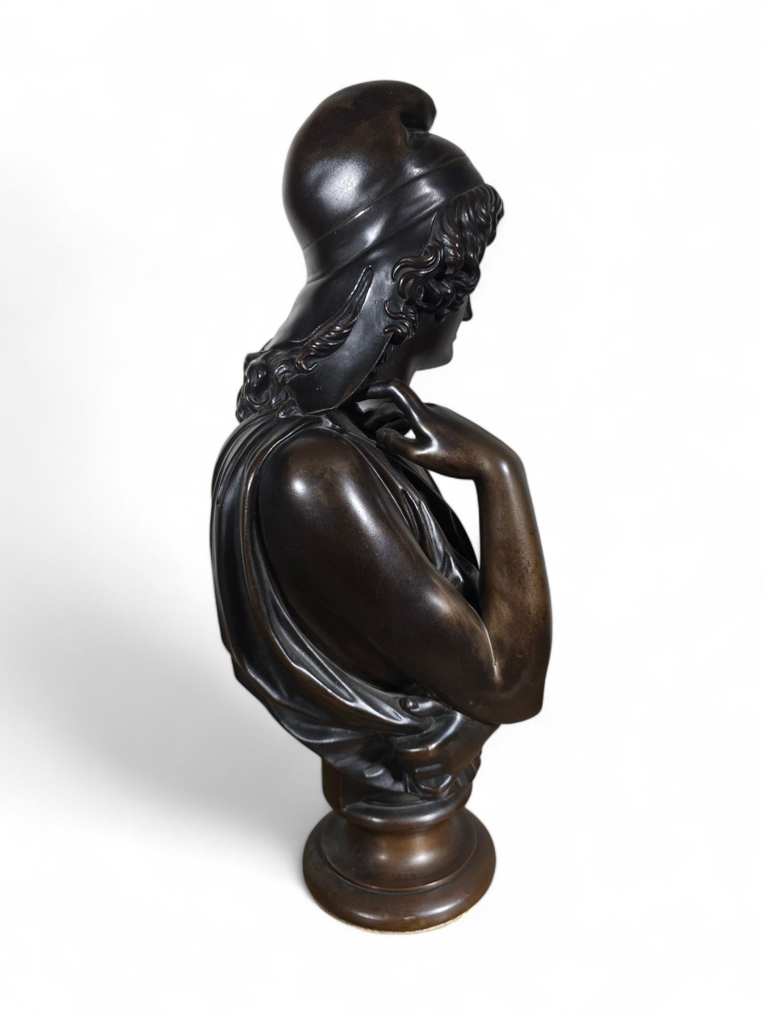 Metà XIX secolo Jean-Baptiste Clesinger (1814-1883) Busto in bronzo, 