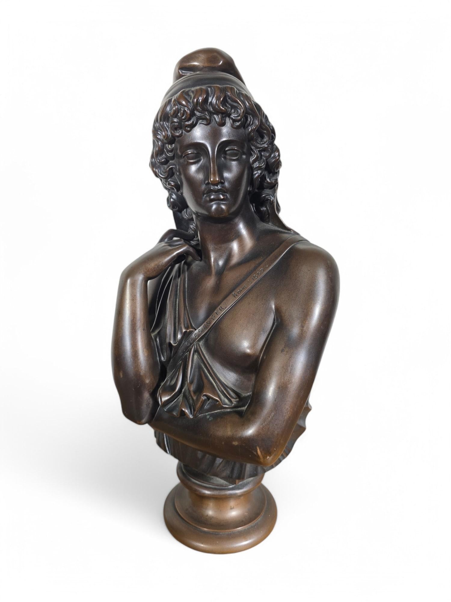 Jean-Baptiste Clesinger (1814-1883) Busto in bronzo, 