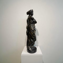 Grande Bronzo Francese "Elena di Troia" Firmato Fonderia Barbedienne