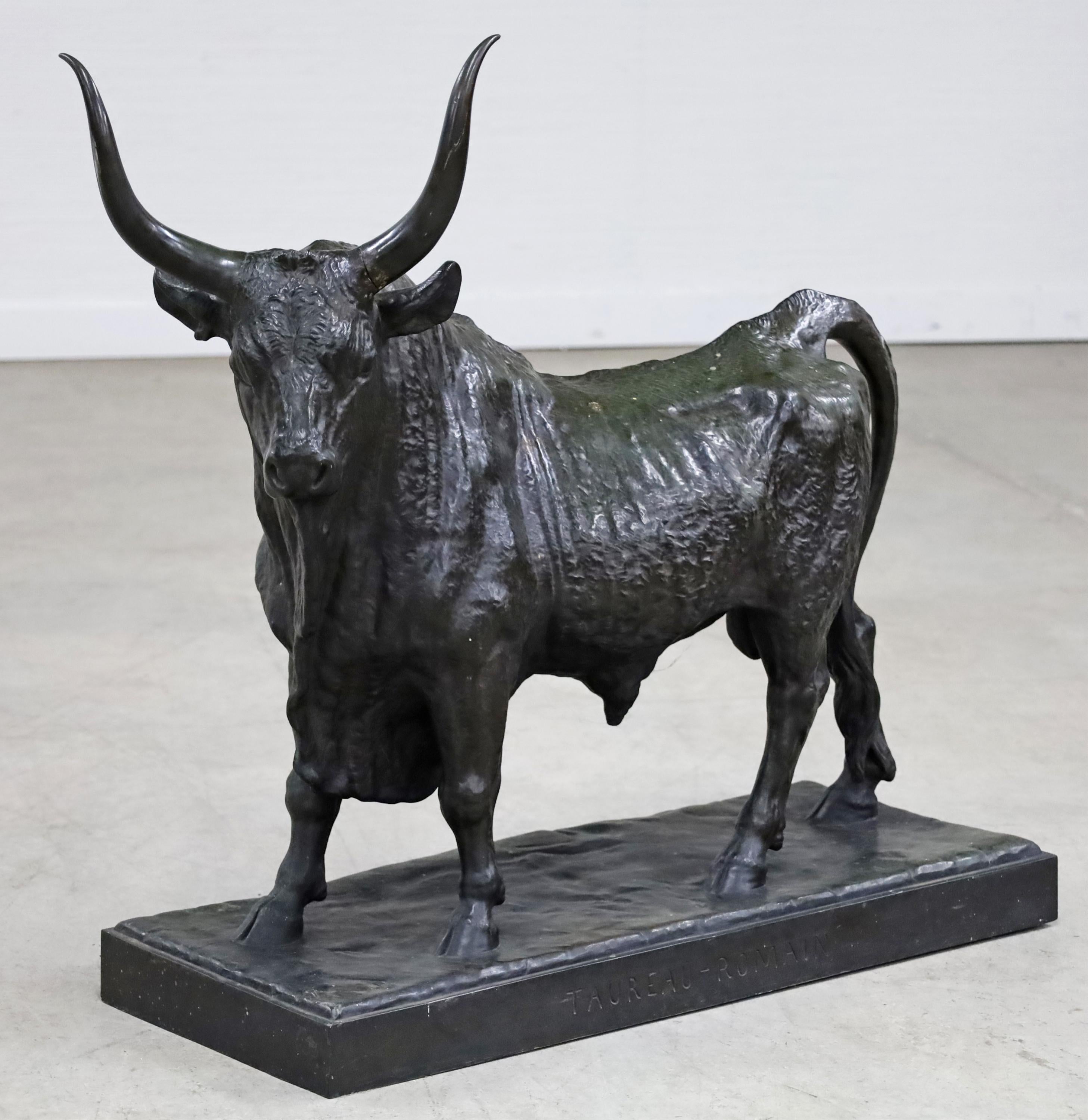 Francese Jean-Baptiste Clesinger (francese, 1814-1883) Taureau Romain in vendita