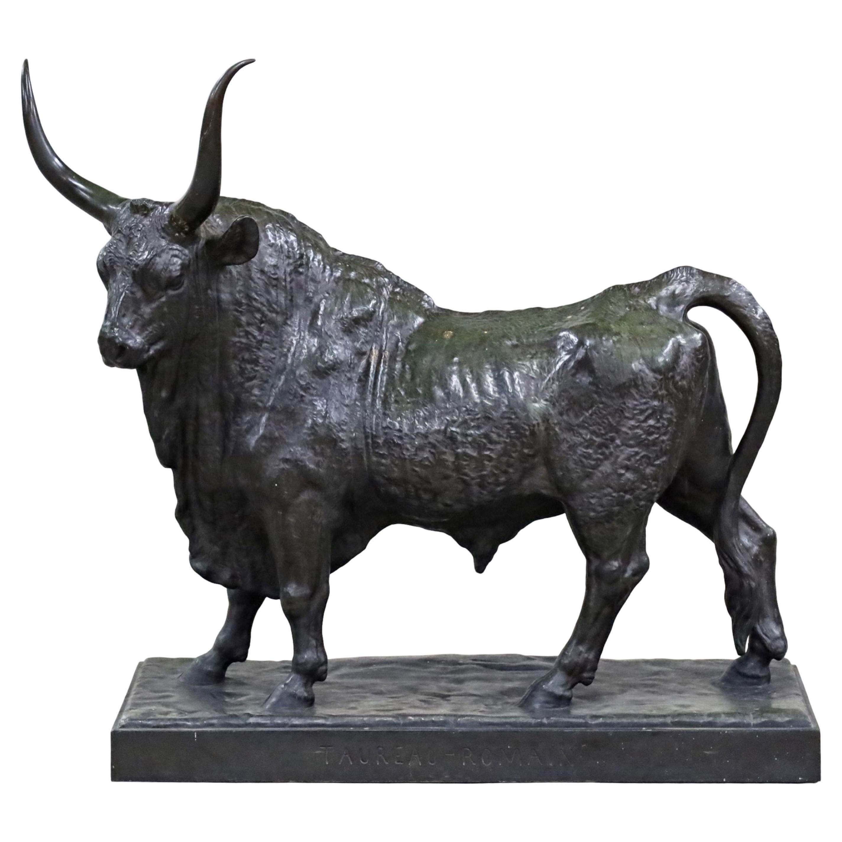 Jean-Baptiste Clesinger (francese, 1814-1883) Taureau Romain