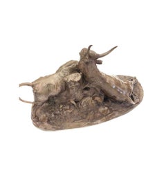 Jean-Baptiste Clésinger, Bronze cast+ Battle of the Roman buls