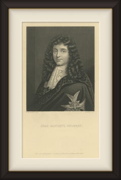 Jean Baptiste Colbert, Antique Engraved Portrait, William Mackenzie