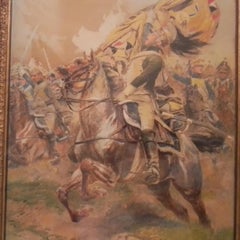 Cavalry Charge 1st Empire - French realism by Edouard Detaille - French art