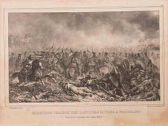 Dernière Charge des Lanciers Rouges à Waterloo - Lithograph - 19th century