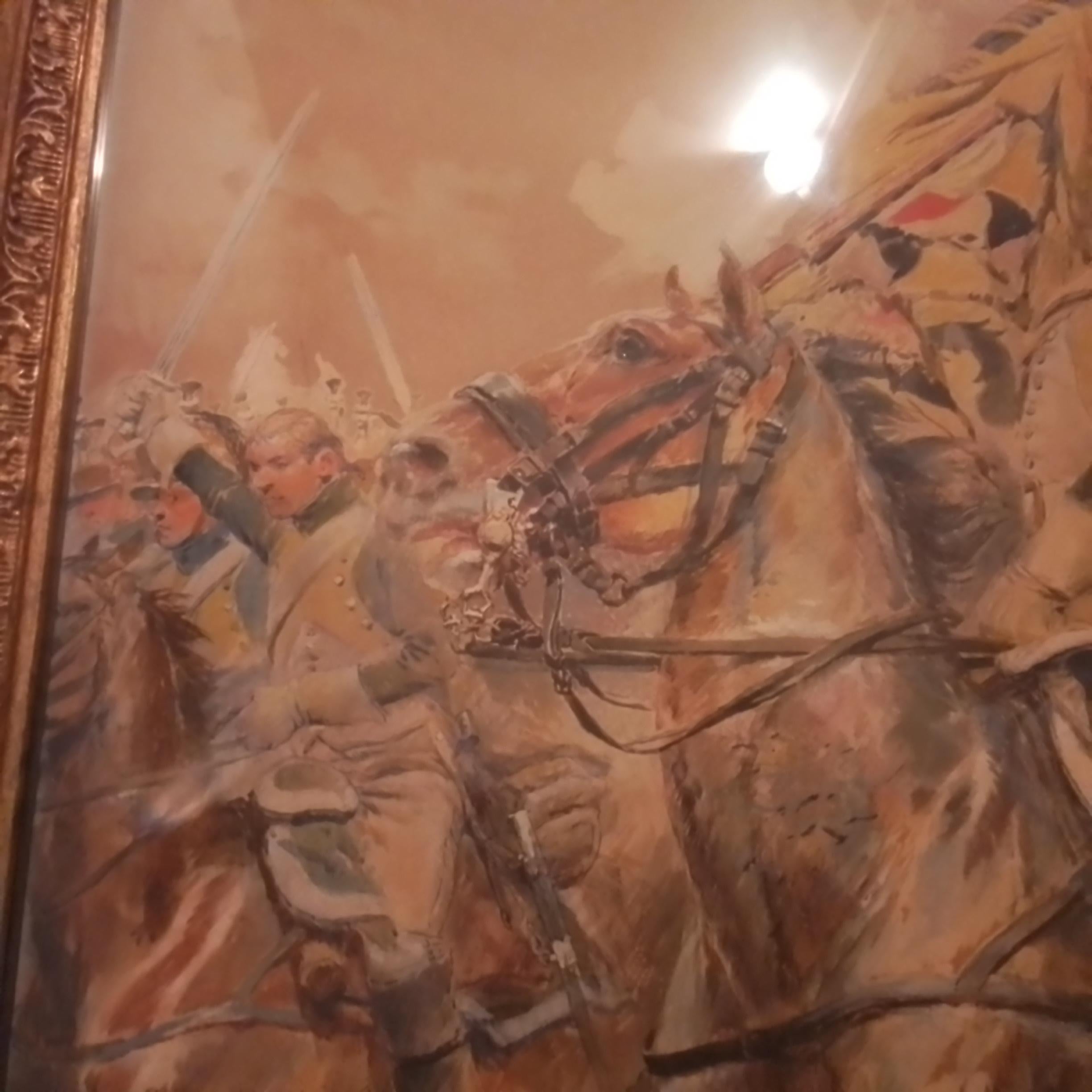 Kavallerieangriff 1. Kaiserreich - Edouard Detaille - Französische Kunst im Angebot 3