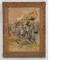 Antique Cavalry Charge 1st Empire - Edouard Detaille - French art