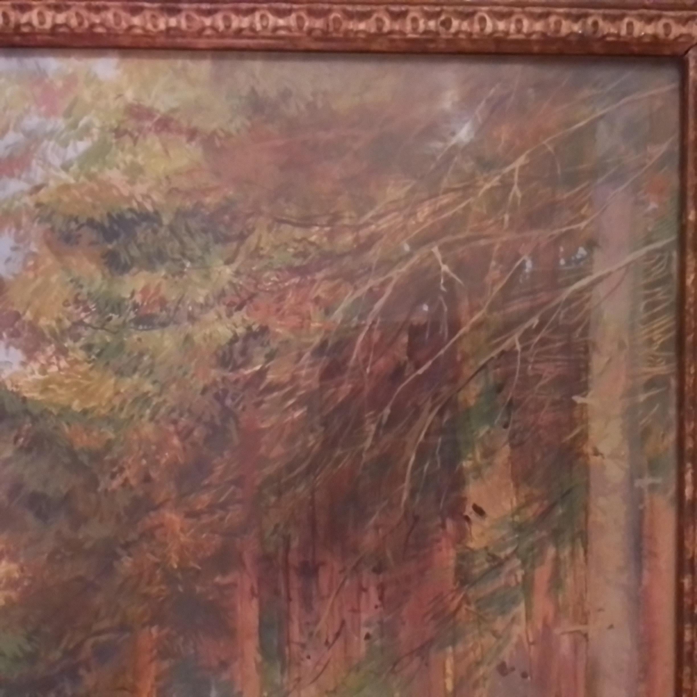 Vintage french art painting by Edouard Detaille - tempera on carton - signed. For Sale 8