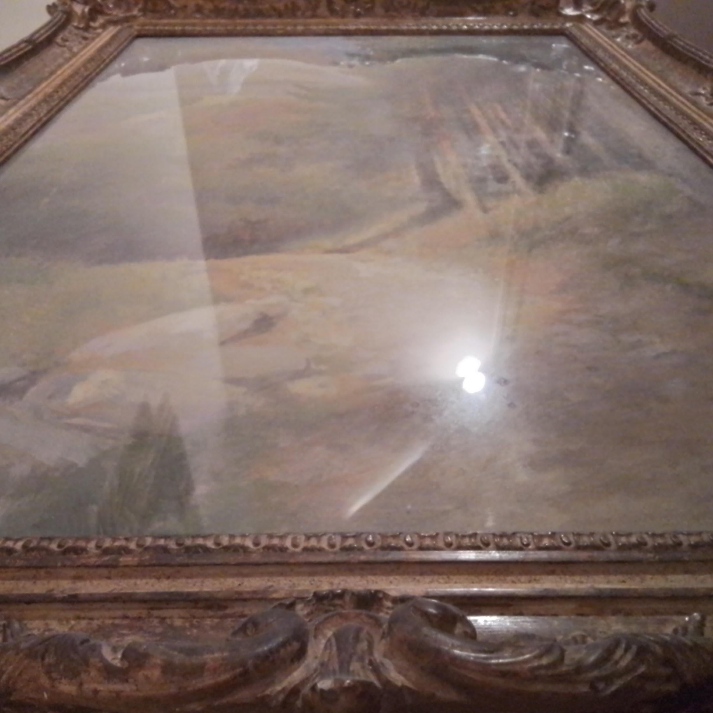 Vintage french art painting by Edouard Detaille - tempera on carton - signed. For Sale 1