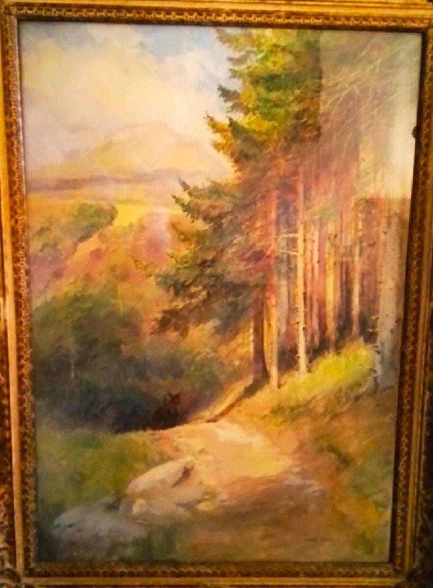 Vintage french art painting by Edouard Detaille - tempera on carton - signed. - Art by Jean Baptiste Édouard Detaille