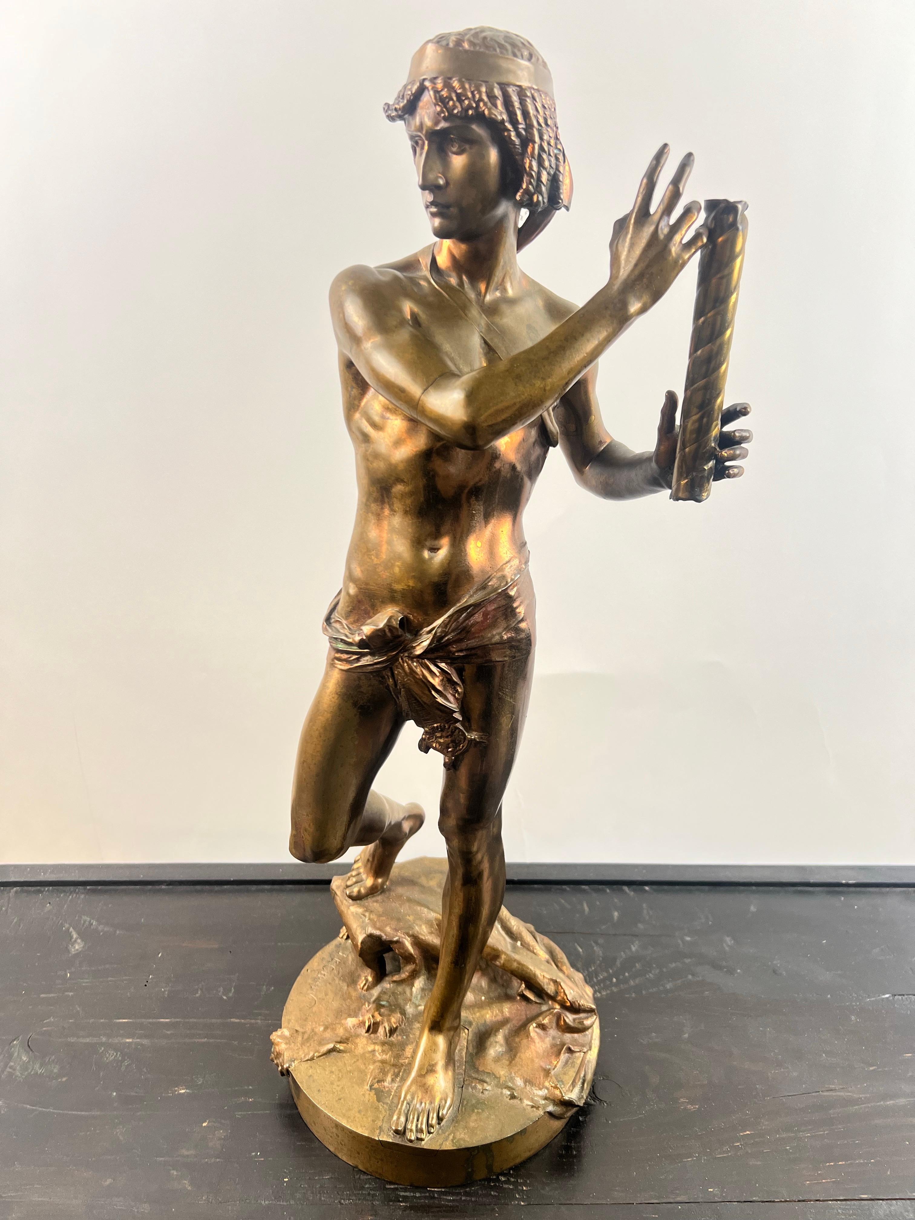 Scultura in bronzo Jean-Baptiste Germain "Le Torrent" per Tiffany & Co.

Un'illustre scultura francese in bronzo della Belle Époque intitolata Le Torrent "Il Torrente", creata dal noto scultore francese Jean-Baptiste Germain e venduta al dettaglio