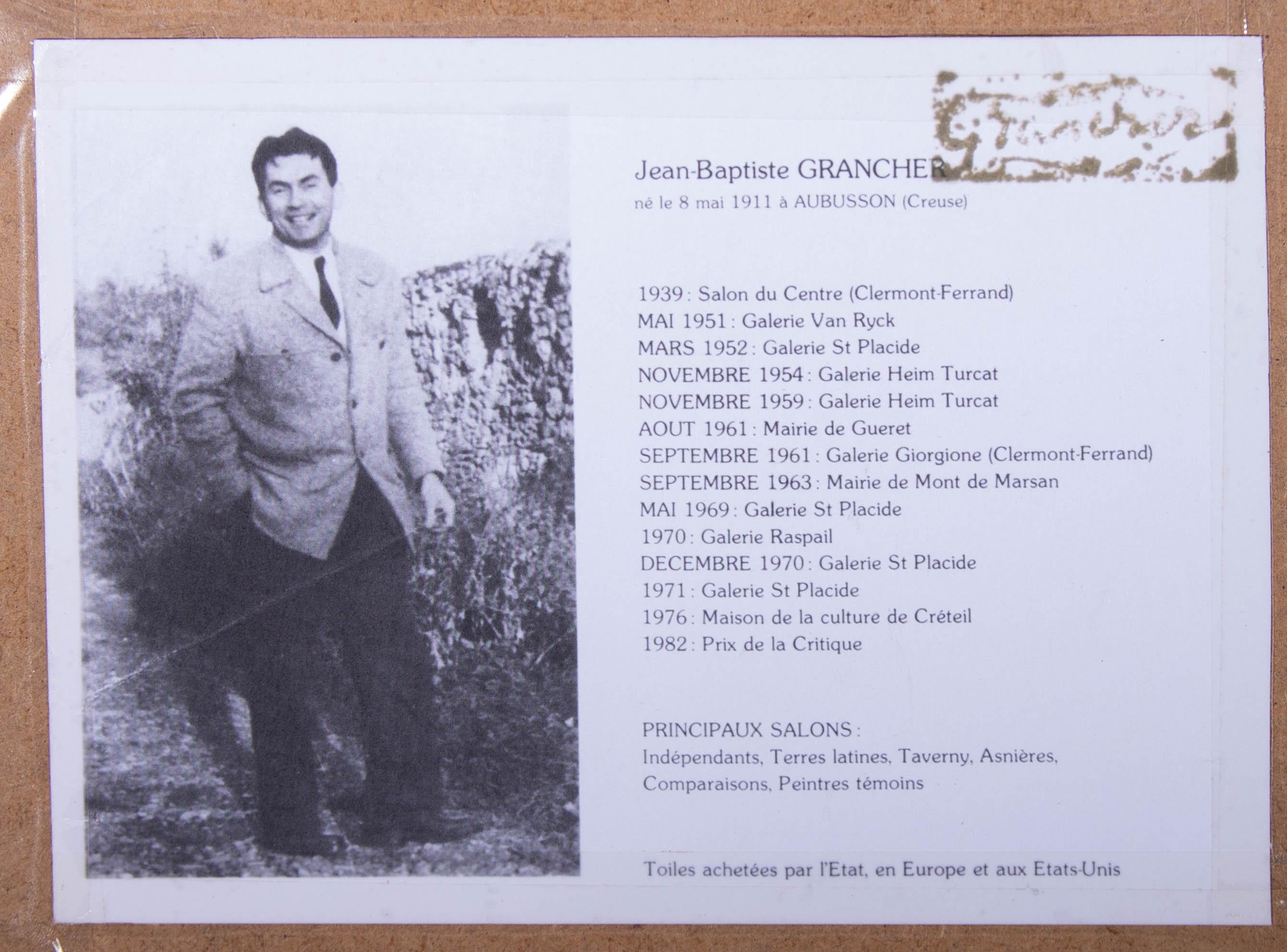 Jean-Baptiste Grancher (1911-1974) - Mid 20th Century Oil, Winter Forest 4