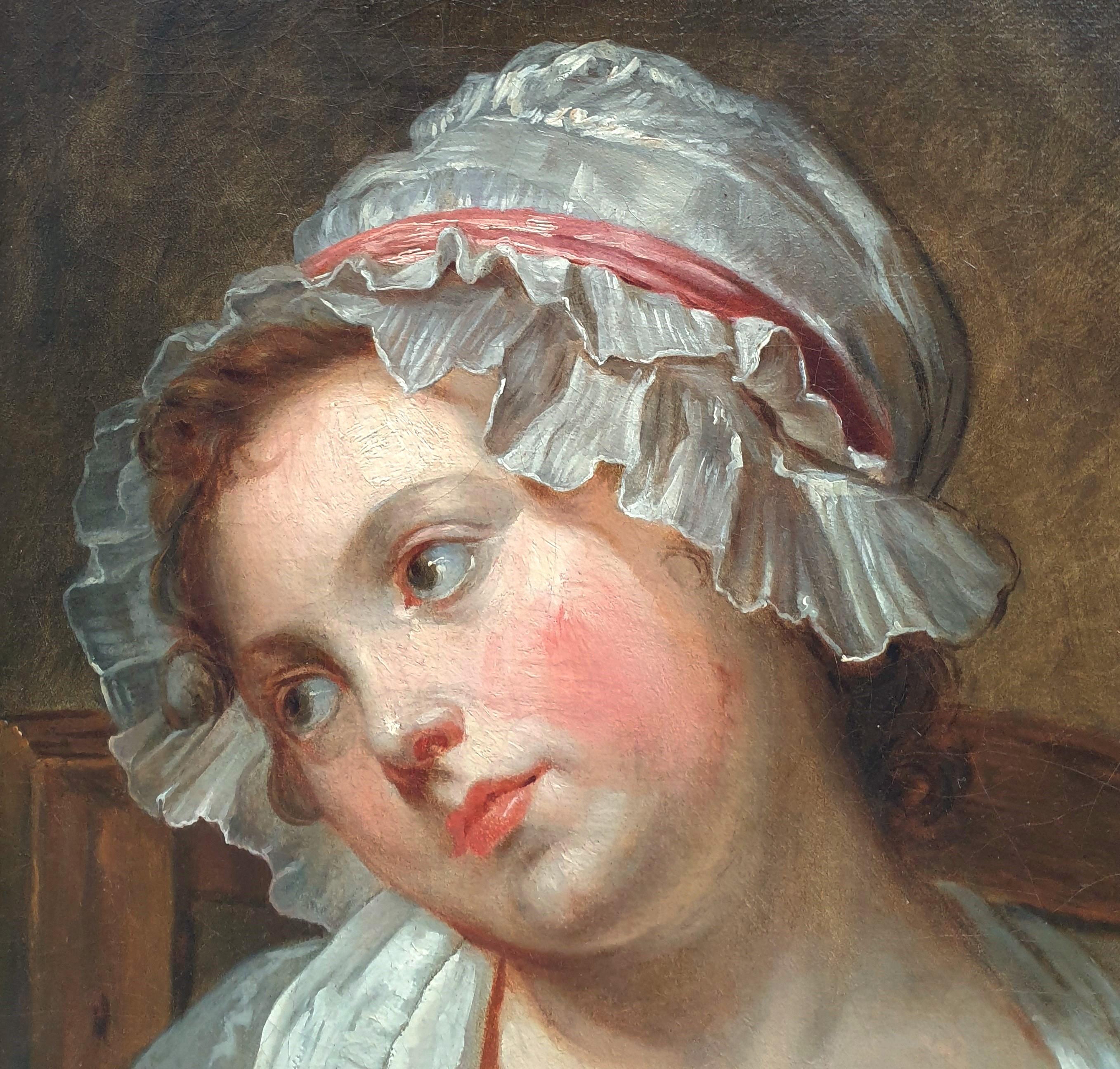 french girl painting