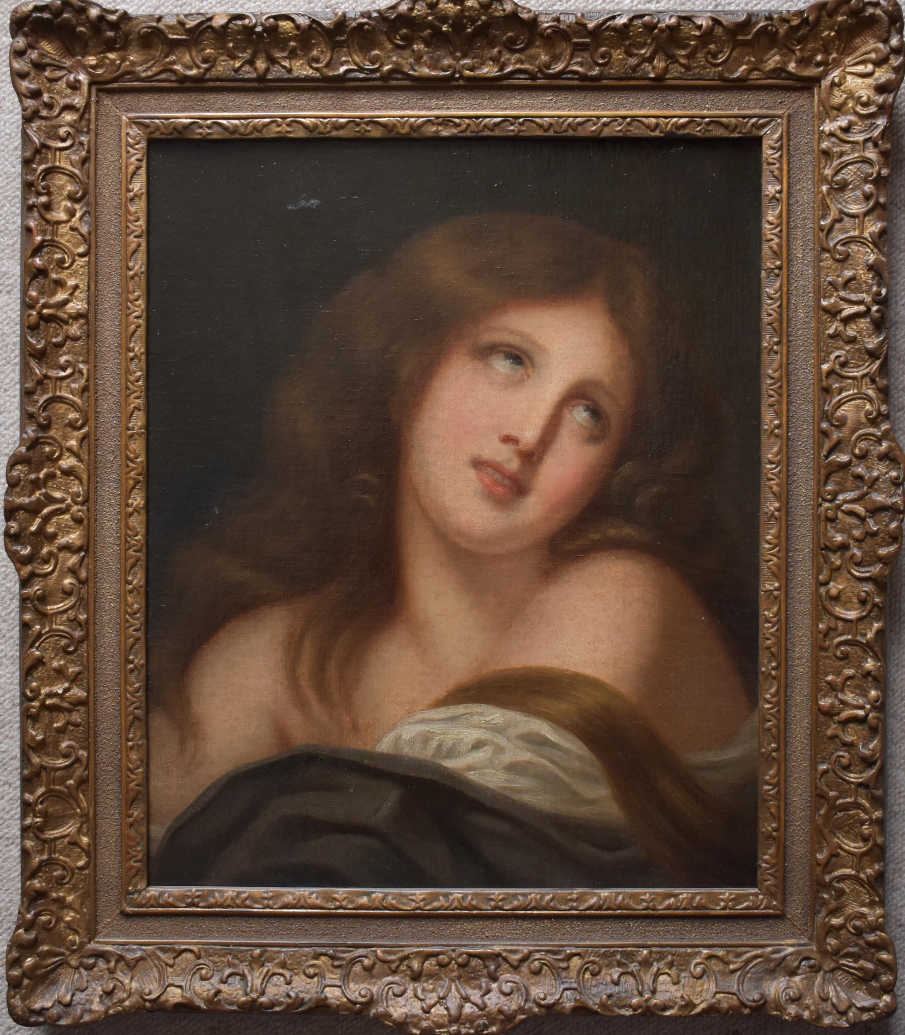 Un'accattivante copia iniziale del ritratto di Greuze di una ragazza di nome Virginia, risalente al 1820 circa.

Greuze era un pittore francese di genere e di ritratti che ha dato il via alla moda della metà del XVIII secolo per gli aneddoti