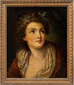 Jean-Baptiste Greuze (maestro francés) - Retrato de una joven del siglo XVIII