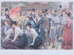 Au Boi De Boulogne (che illustra la congregazione della nobiltà francese all'esterno)