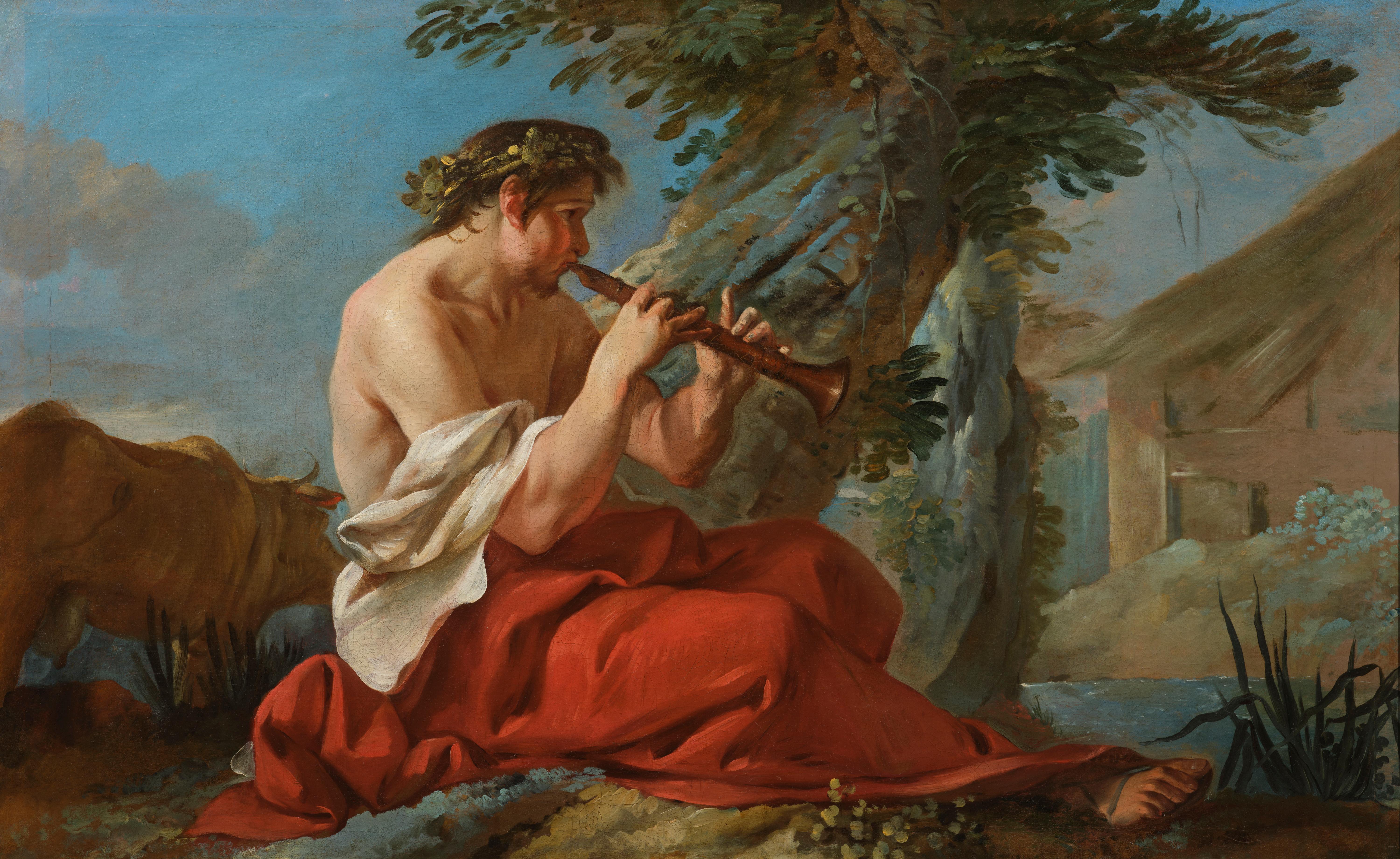 Mercury und Io, ein wiederentdecktes Gemälde von Jean-Baptiste Marie Pierre (ca. 1740) im Angebot 1
