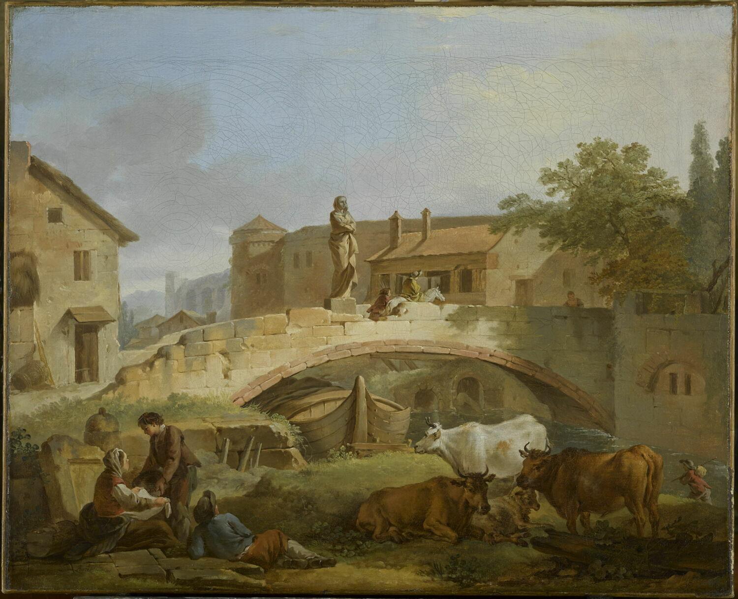 Mercury und Io, ein wiederentdecktes Gemälde von Jean-Baptiste Marie Pierre (ca. 1740) im Angebot 5