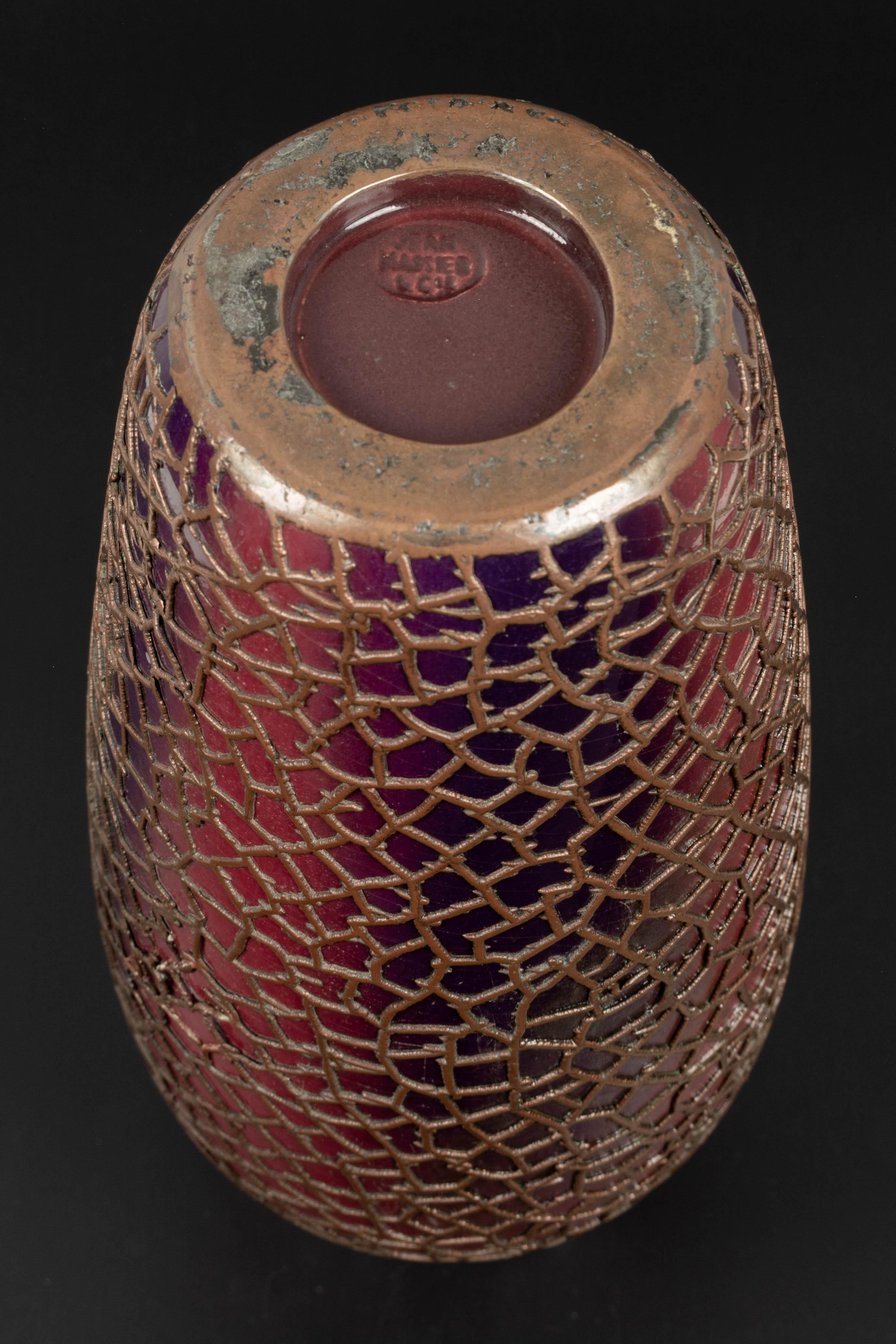 French Ceramic & Bronze Vase by Jean Baptiste Massier  For Sale 5