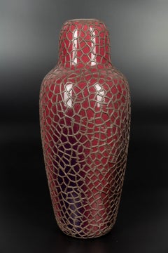 French Ceramic & Bronze Vase by Jean Baptiste Massier