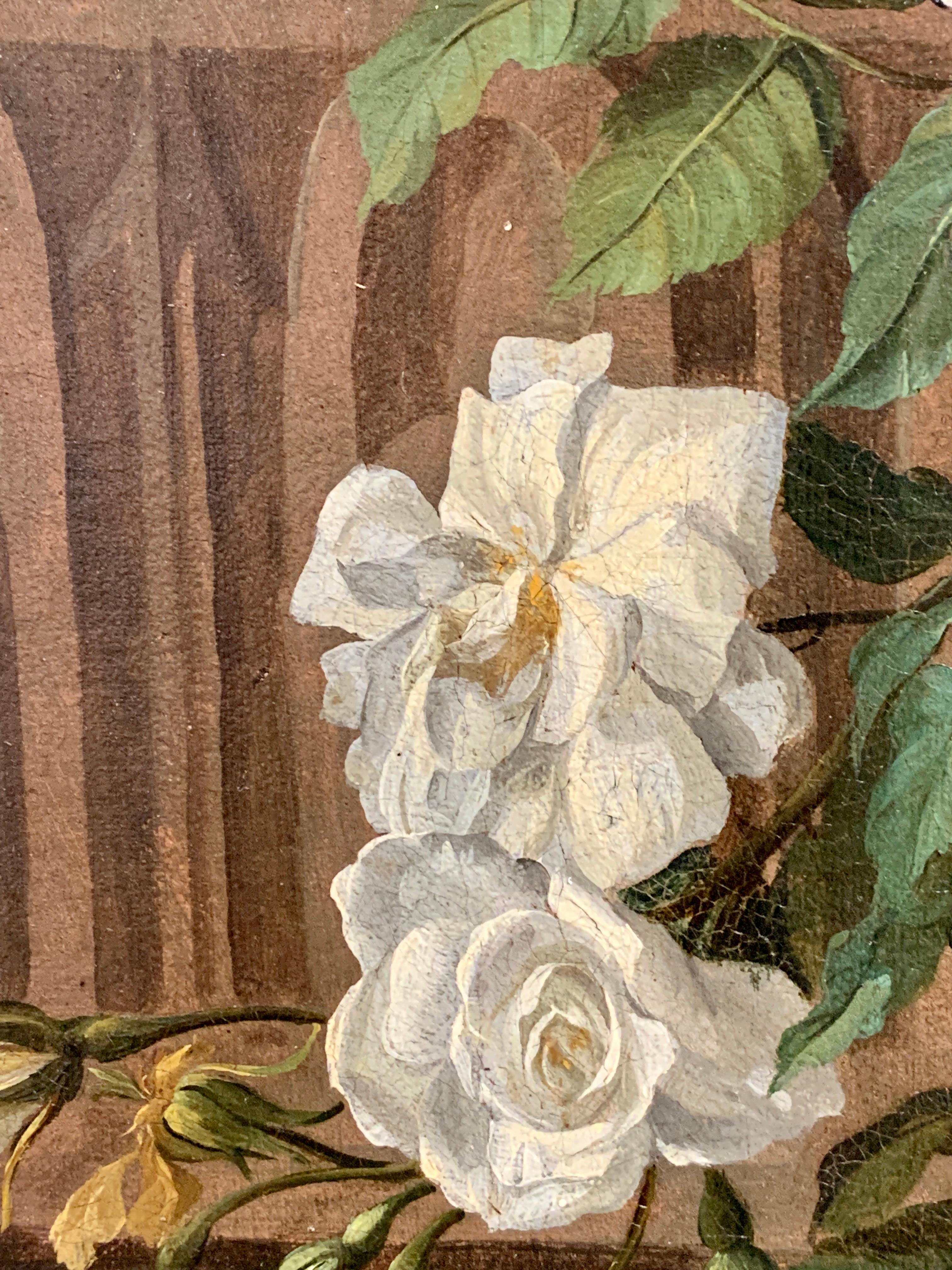 Outstanding still life of flowers by one of France's best known 17th century painters.

Jean was born at Lille, but was in Paris by 1650, where he was documented working on the decors of the Hôtel Lambert. He was taken up by Charles Le Brun for