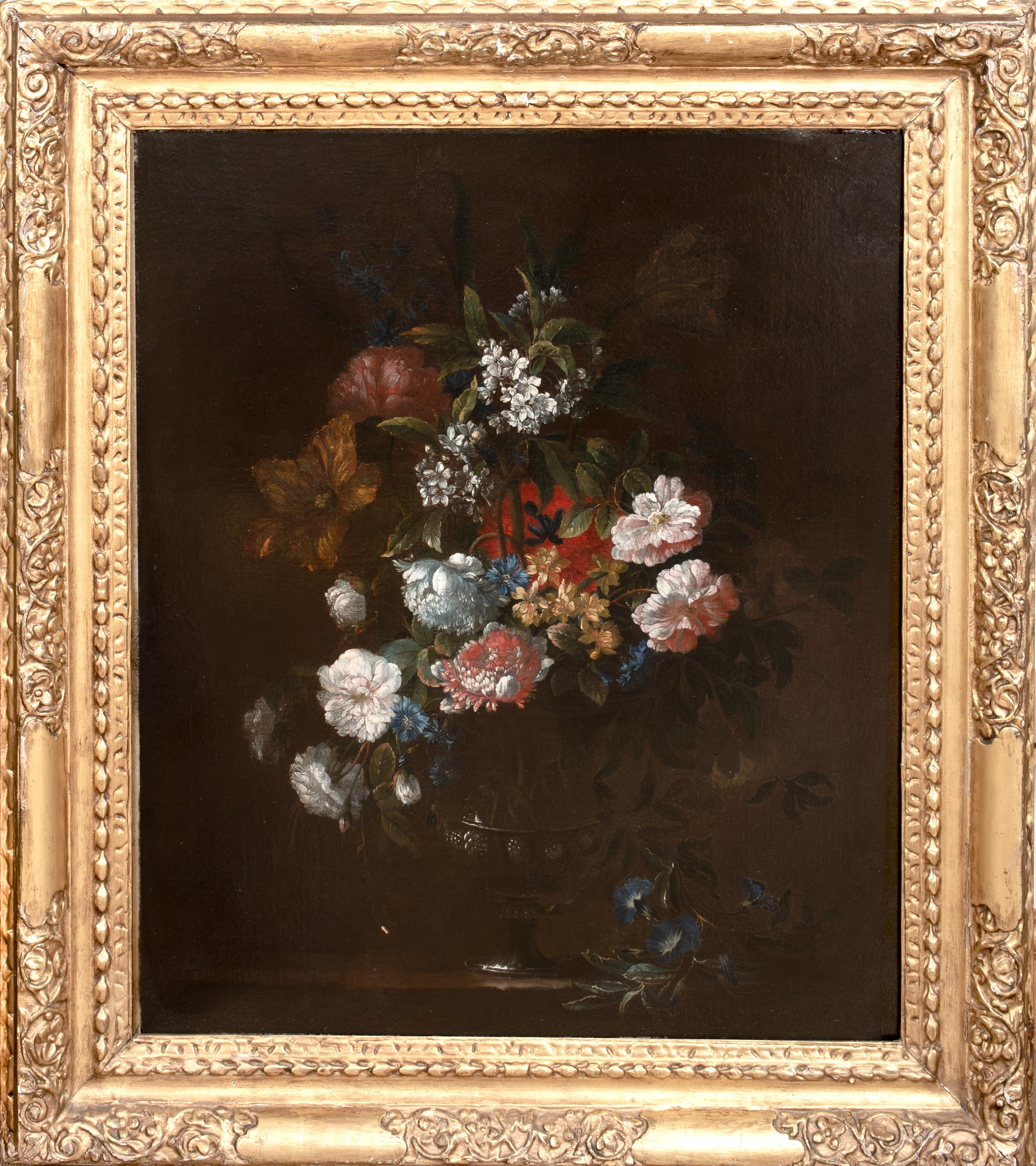 Jean-Baptiste Monnoyer Still-Life Painting - 17th Century French Still Life Peonies, Blossom & Tulips, 17th Century MONNOYER