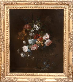 17th Century French Still Life Peonies, Blossom & Tulips, 17th Century MONNOYER