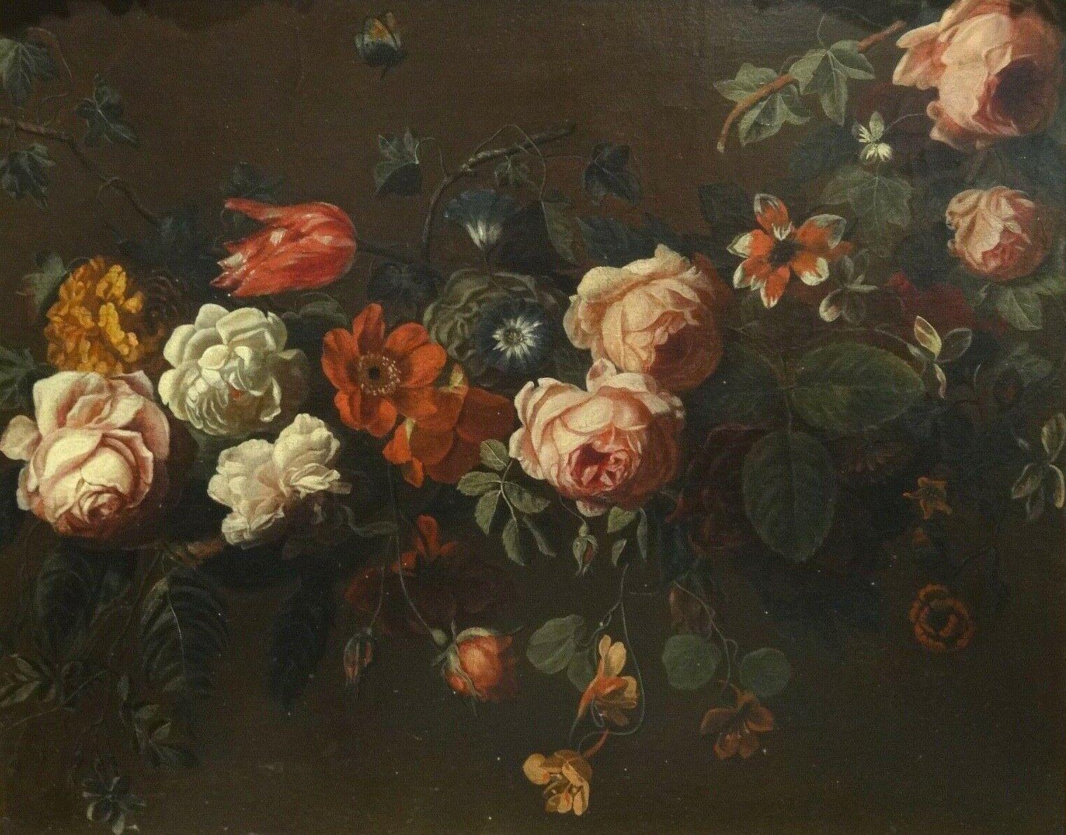 Jean-Baptiste Monnoyer Still-Life Painting - Still Life Of Flowers, 17th Century