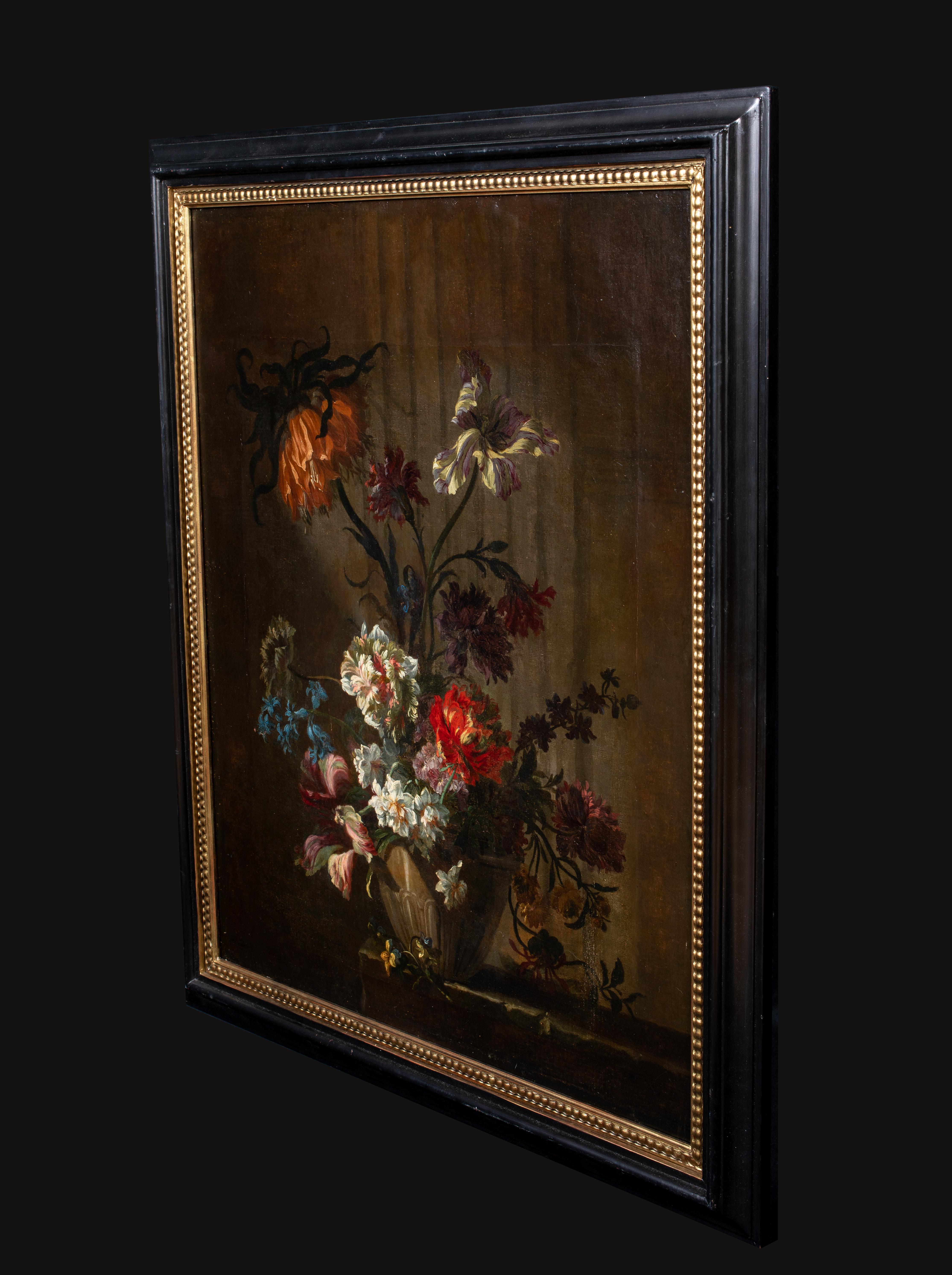 Still Life Of Flowers In A Vase, 17th Century  For Sale 2