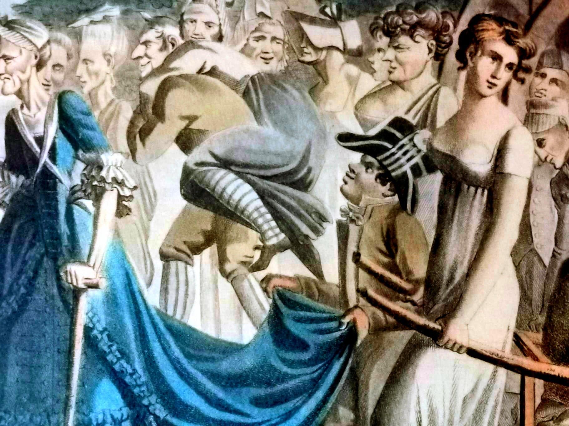 Französische Radierung von Jean Baptiste Morret mit Allegorischem Thema, vergoldetem Holzrahmen im Angebot 2