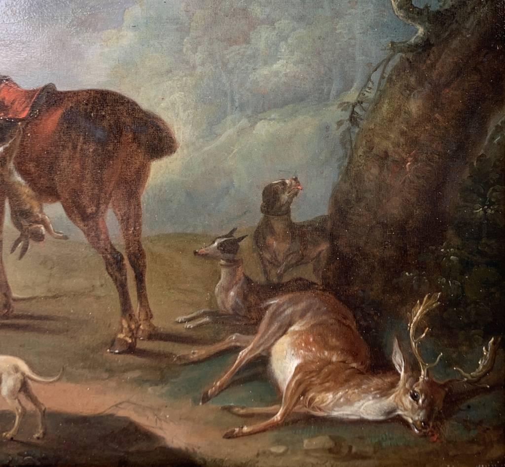 Taller de Jean-Baptiste Oudry - Paisaje francés del siglo XVIII - Caza en venta 3