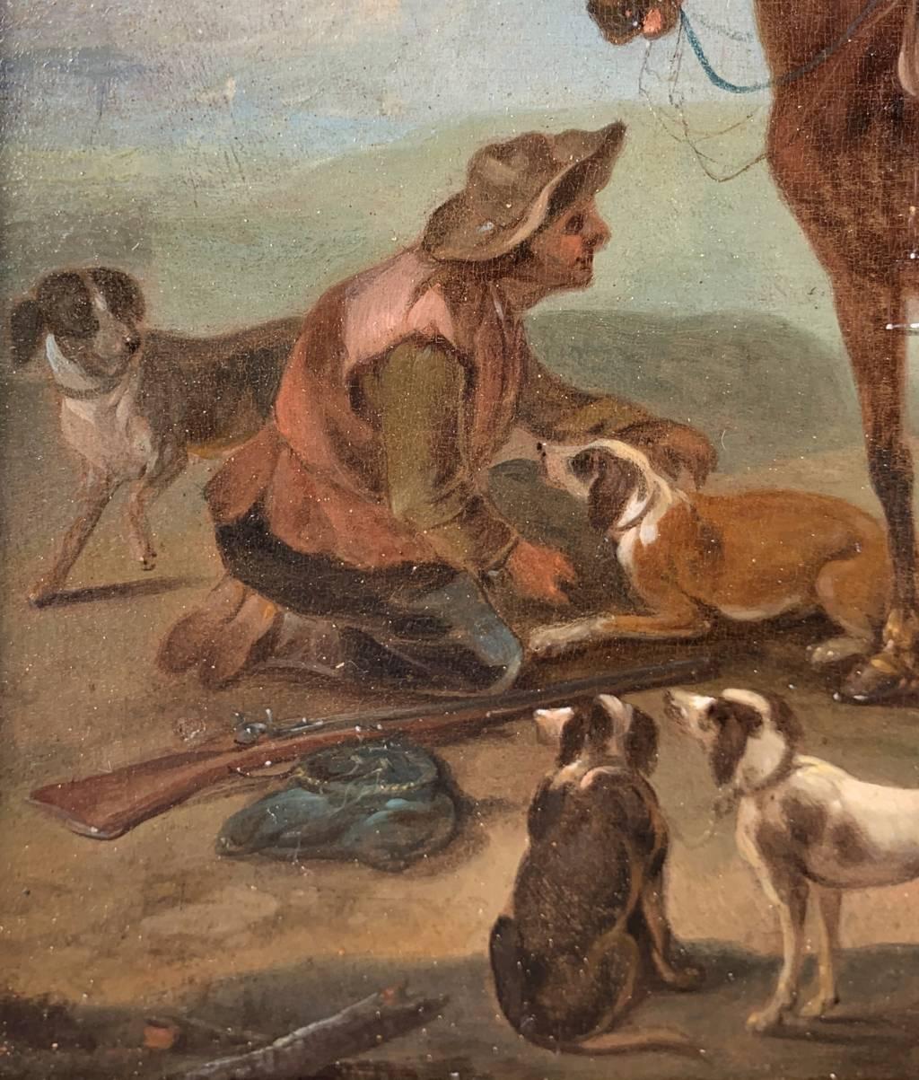 Taller de Jean-Baptiste Oudry - Paisaje francés del siglo XVIII - Caza en venta 4