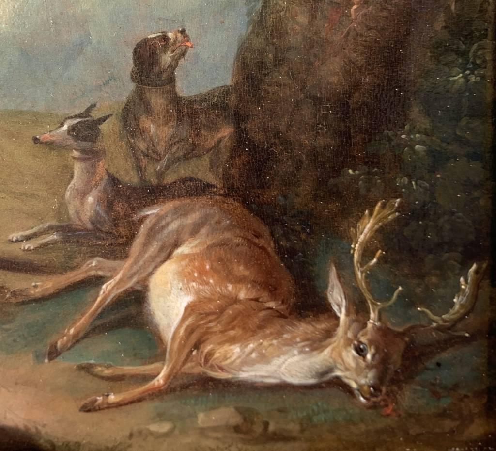 Taller de Jean-Baptiste Oudry - Paisaje francés del siglo XVIII - Caza en venta 6