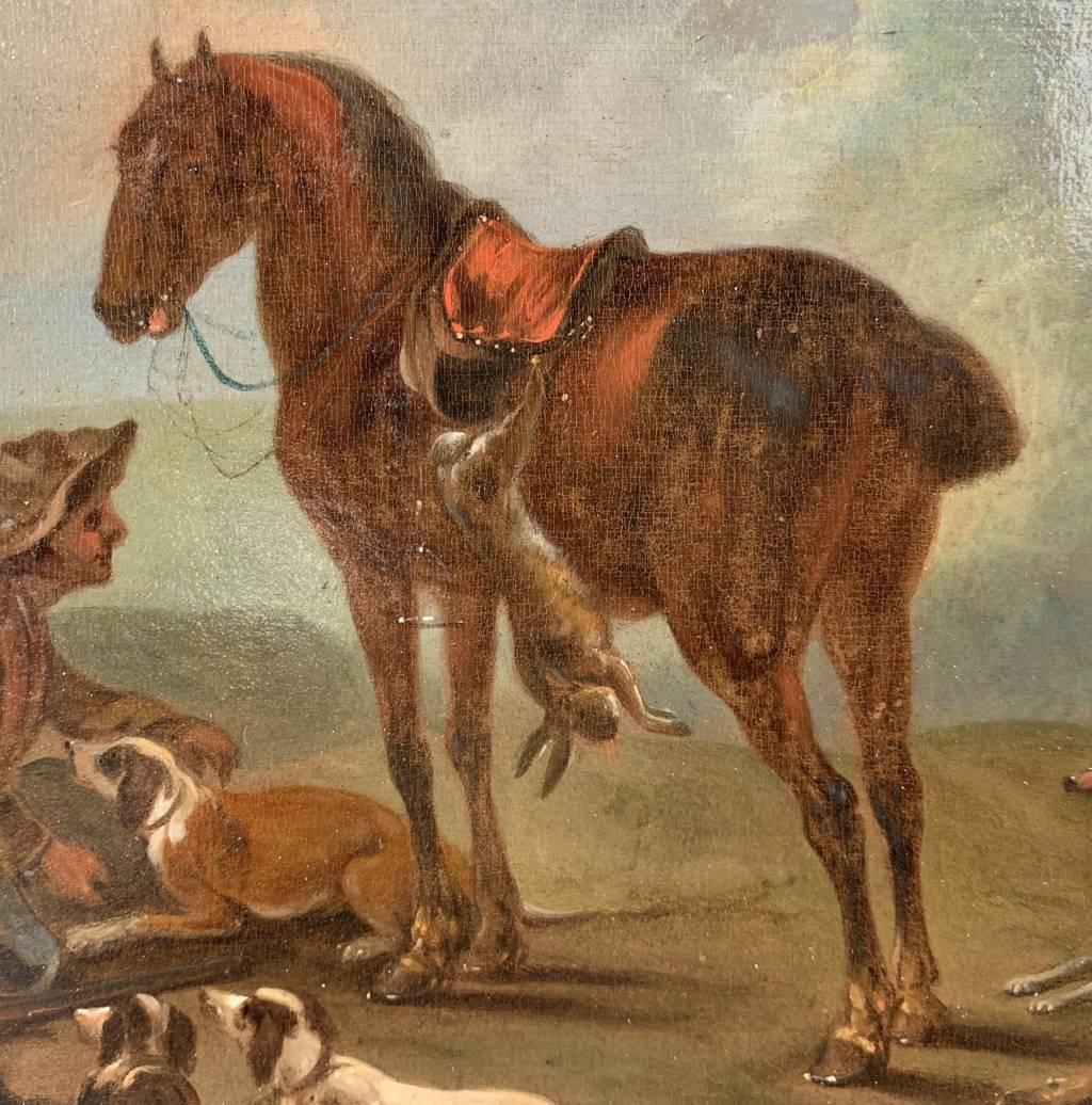 Taller de Jean-Baptiste Oudry - Paisaje francés del siglo XVIII - Caza en venta 7