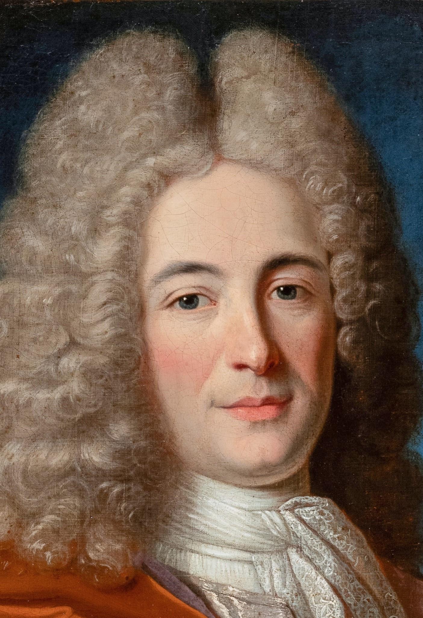 Ritratto di un nobile francese dell'inizio del XVIII secolo di scuola francese 3