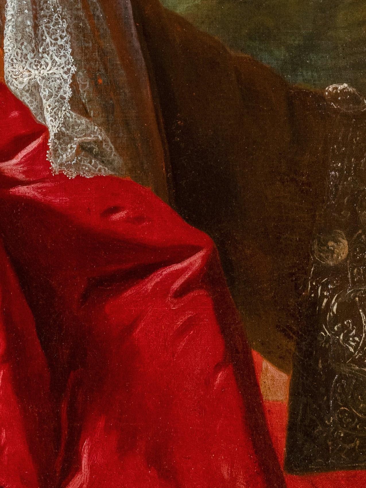 Ritratto di un nobile francese dell'inizio del XVIII secolo di scuola francese 4