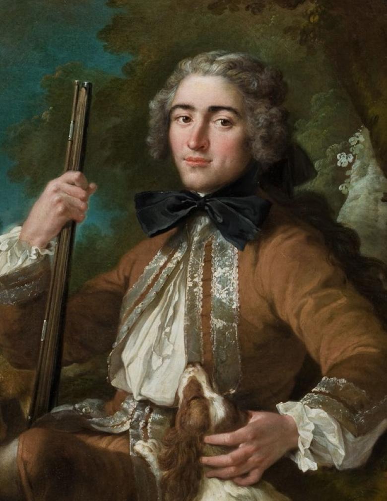 Porträt von Julien Prieur, dem Landvogt des Marquis d'Armentières, als Jäger im Angebot 3