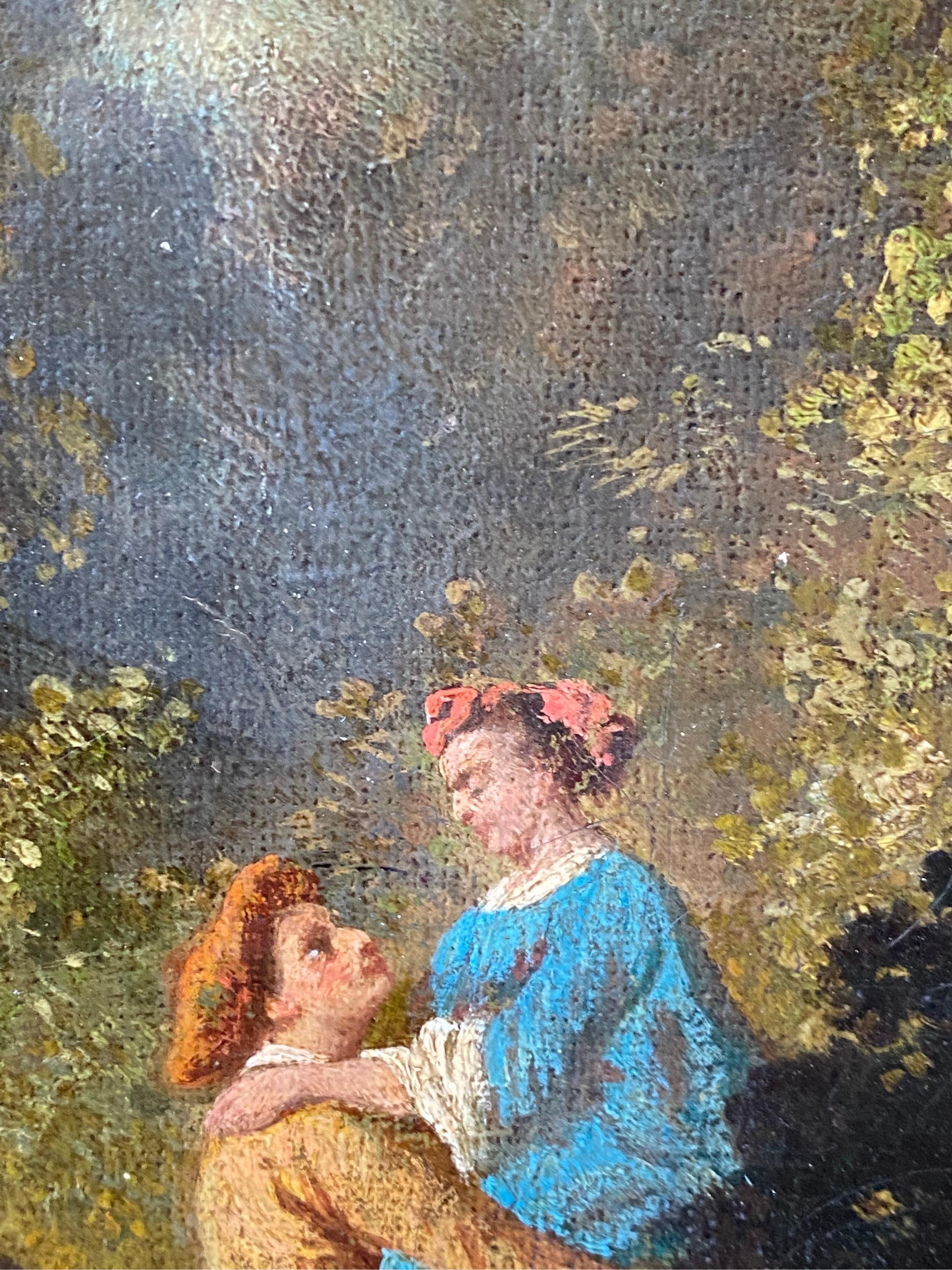 people in the park painting