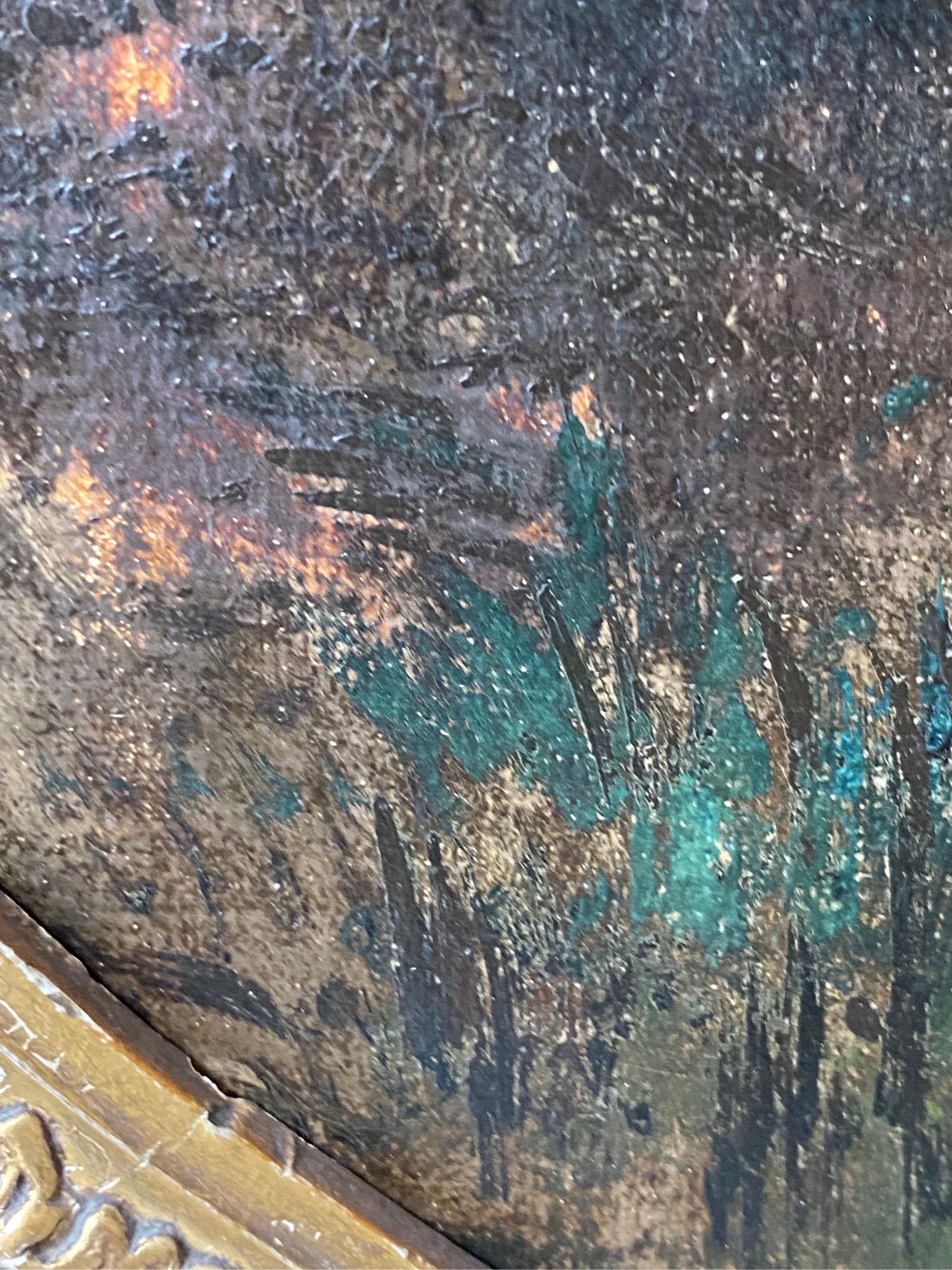 painting of people in a park