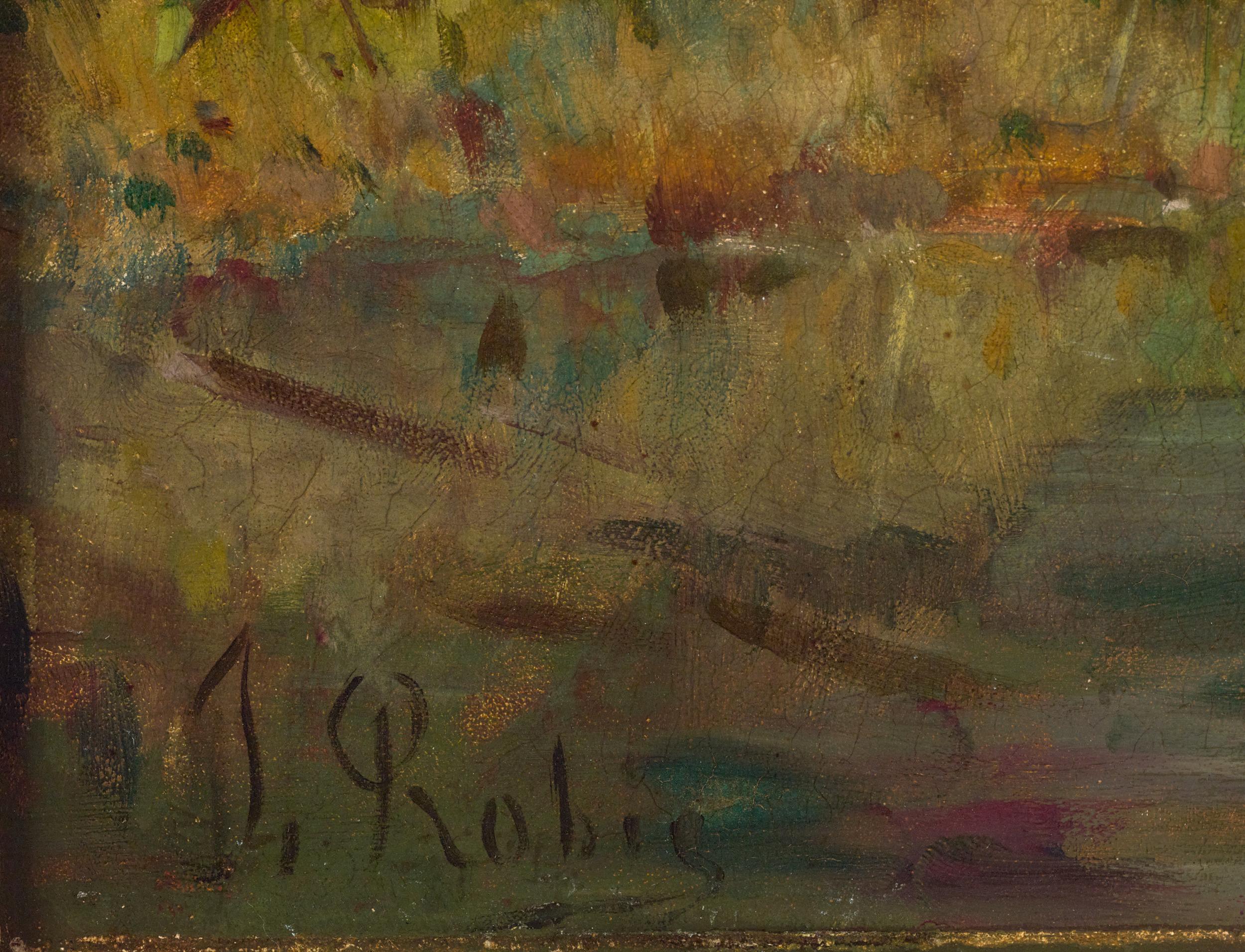 Bouquet of Flowers in the Countryside by Jean-Baptiste Robie For Sale 3