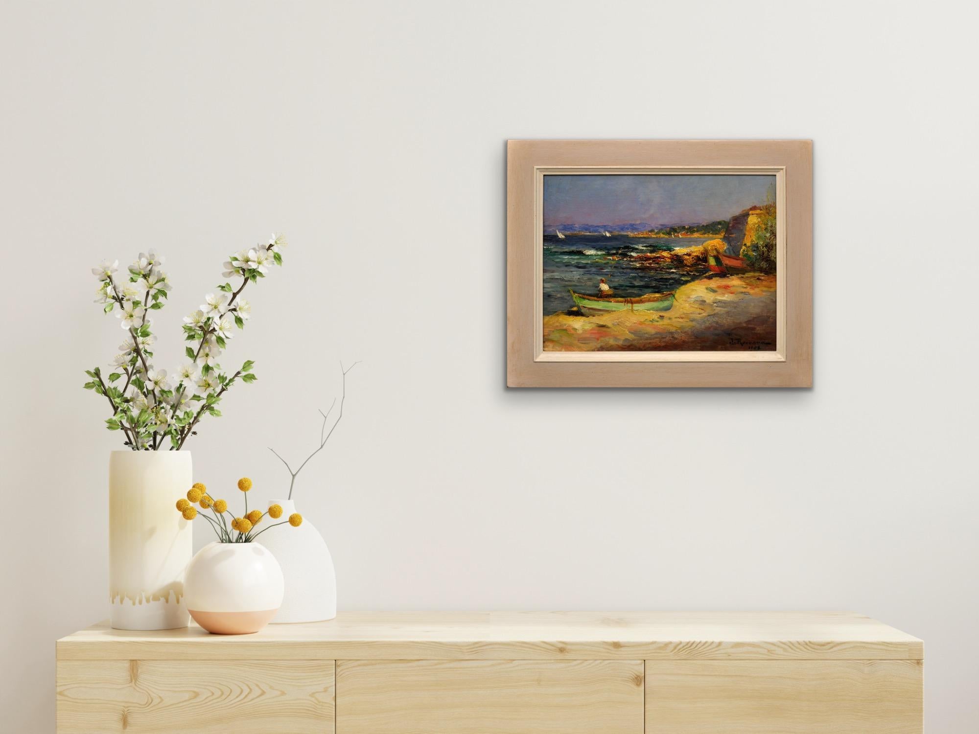 Ölgemälde eines Marseillaiser Künstlers, das das fabelhafte Licht der Provence einfängt im Angebot 8