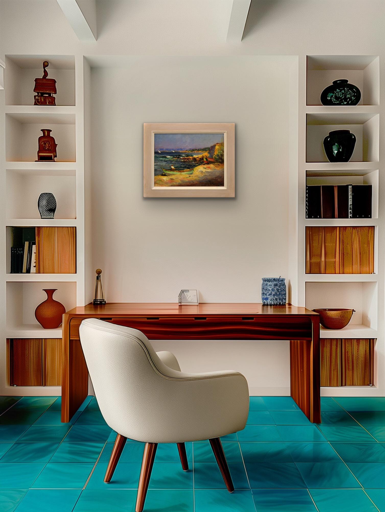 Ölgemälde eines Marseillaiser Künstlers, das das fabelhafte Licht der Provence einfängt im Angebot 10