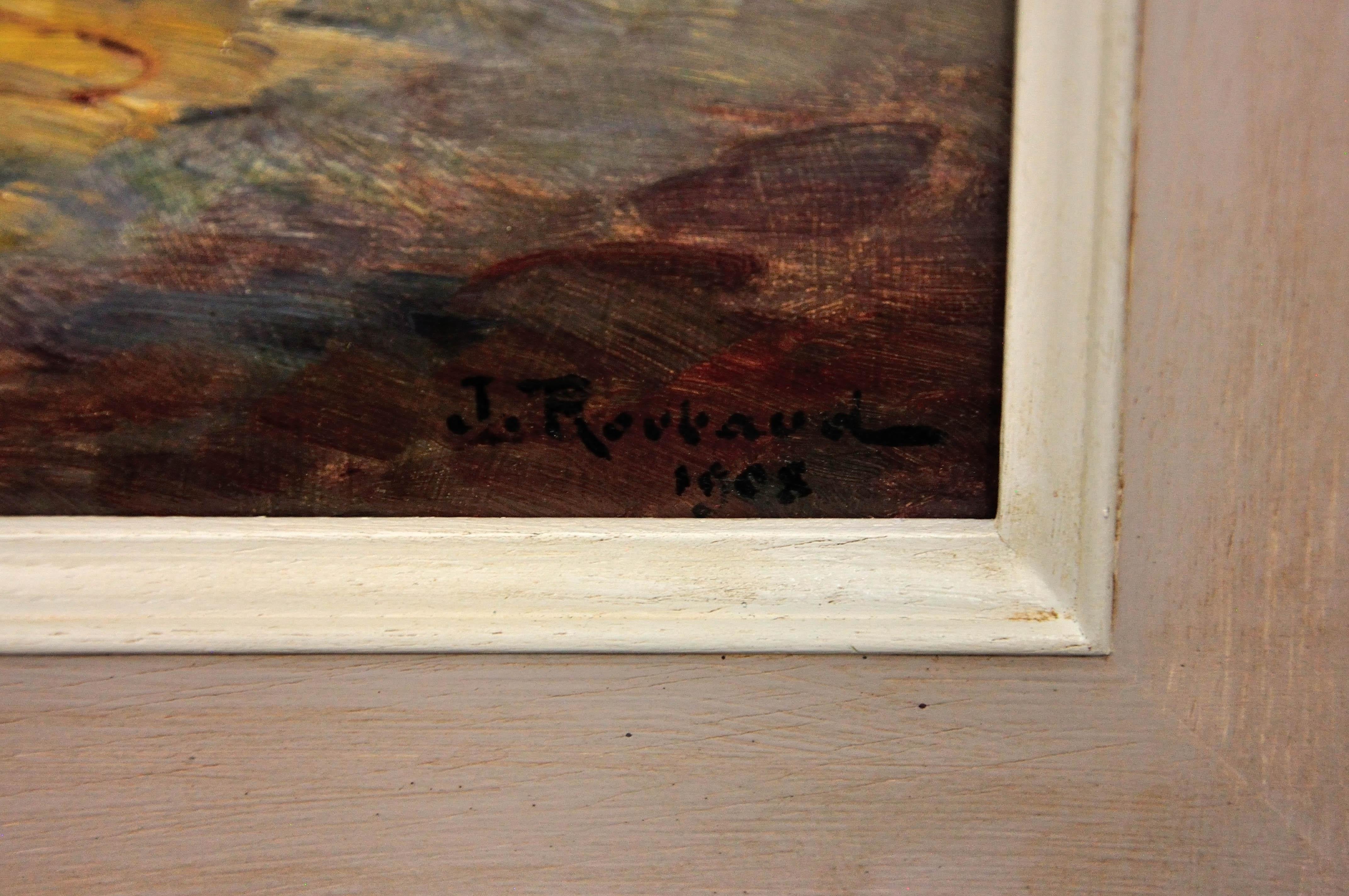 Ölgemälde eines Marseillaiser Künstlers, das das fabelhafte Licht der Provence einfängt (Post-Impressionismus), Painting, von Jean-Baptiste Roubaud