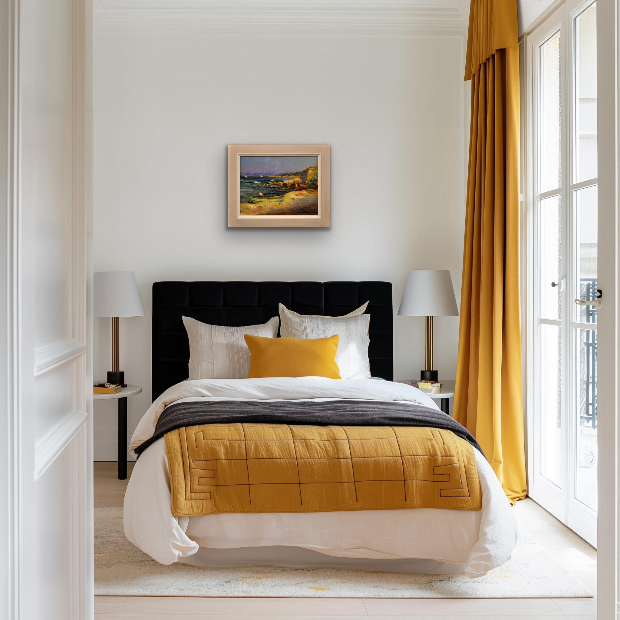 Ölgemälde eines Marseillaiser Künstlers, das das fabelhafte Licht der Provence einfängt im Angebot 1